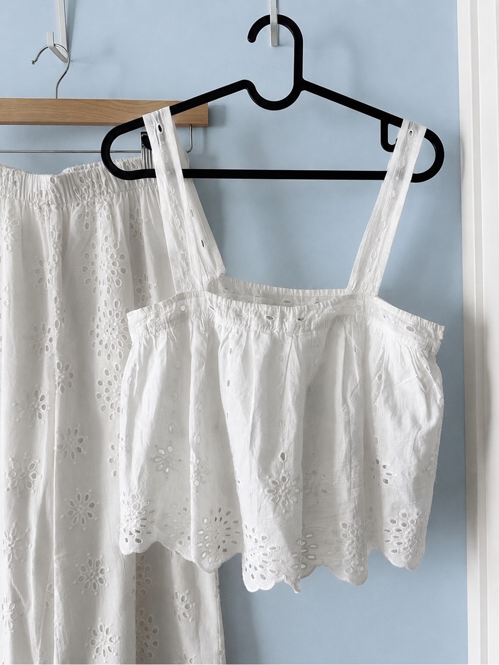 Z Supply Eyelet Cami & Pants Set in White